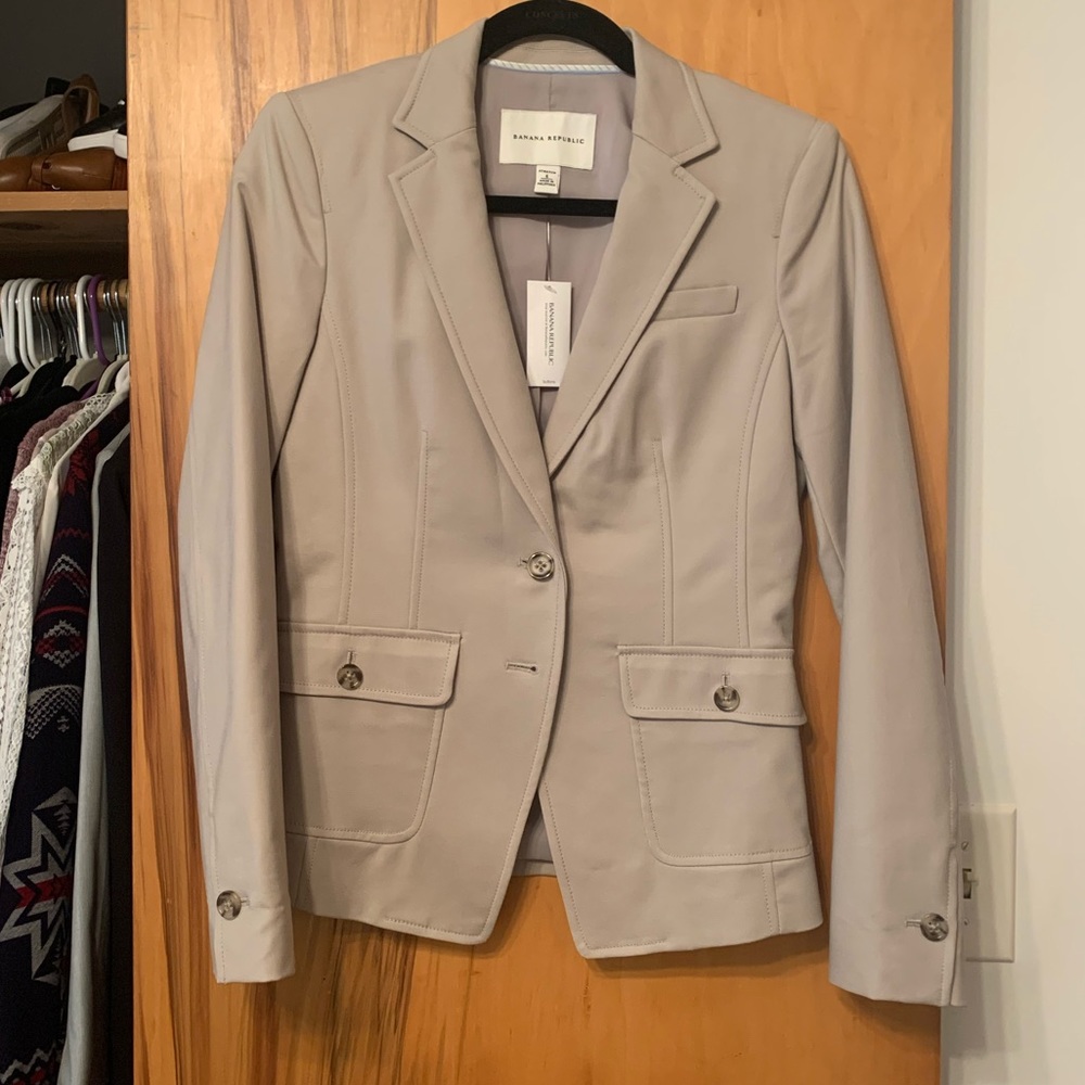 BANANA REPUBLIC Stretch Blazer Jacket, 2-button